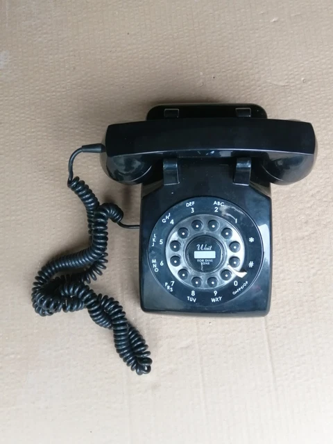 Années 1940 antique BAKELITE téléphone à cadran restauré Années 1940 antique BAKELITE téléphone à cadran restauré